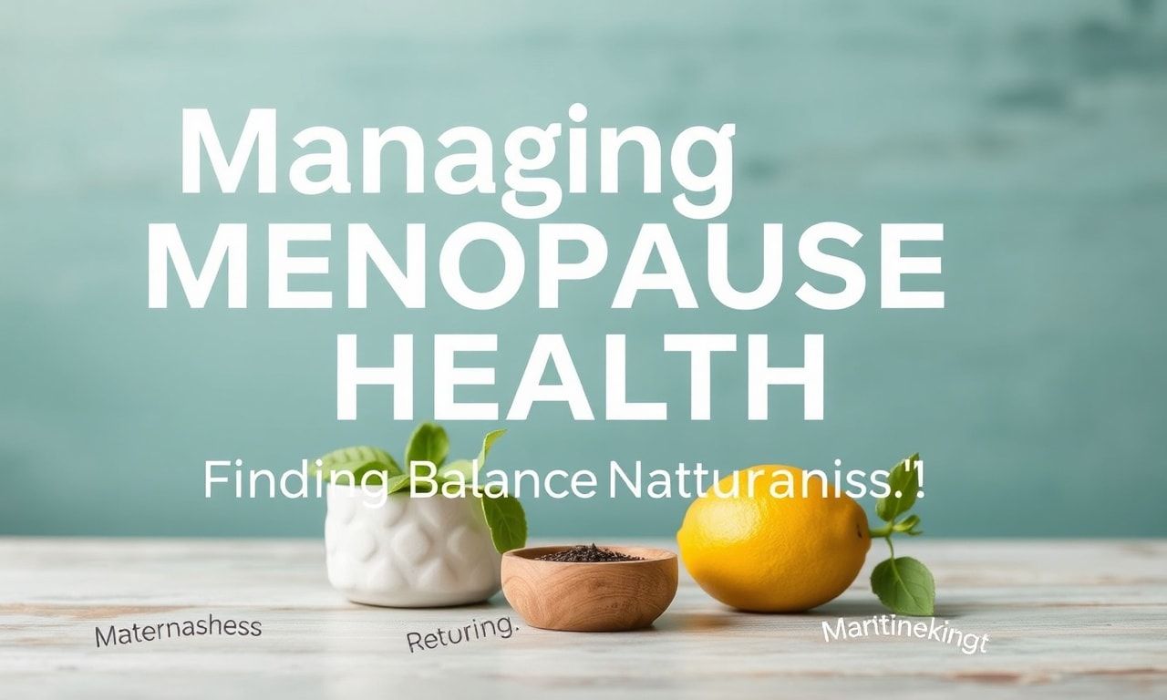 Menopozun Sağlıklı Yönetimi: Doğal Yollarla Denge Bulun
