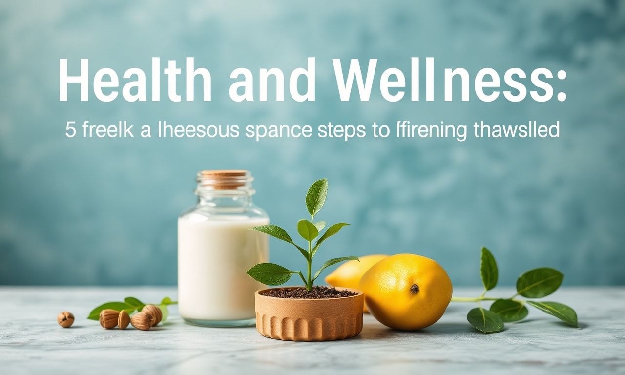 Sağlık ve Wellness: Günlük Hayatınıza Dikkat Çekmek İçin 5 Temel Adım